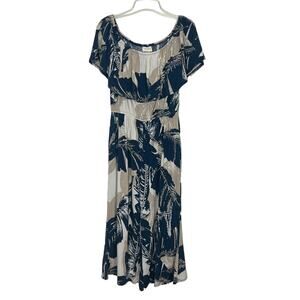 143 Story by Line Up Floral Ruffle Wide Leg Jumpsuit Size Large